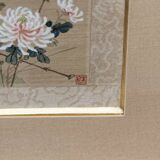 Pair of paintings on silk, China, trendy birds