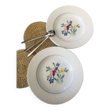 Fabiola Digoin Sarreguemines deep plates from the 50s