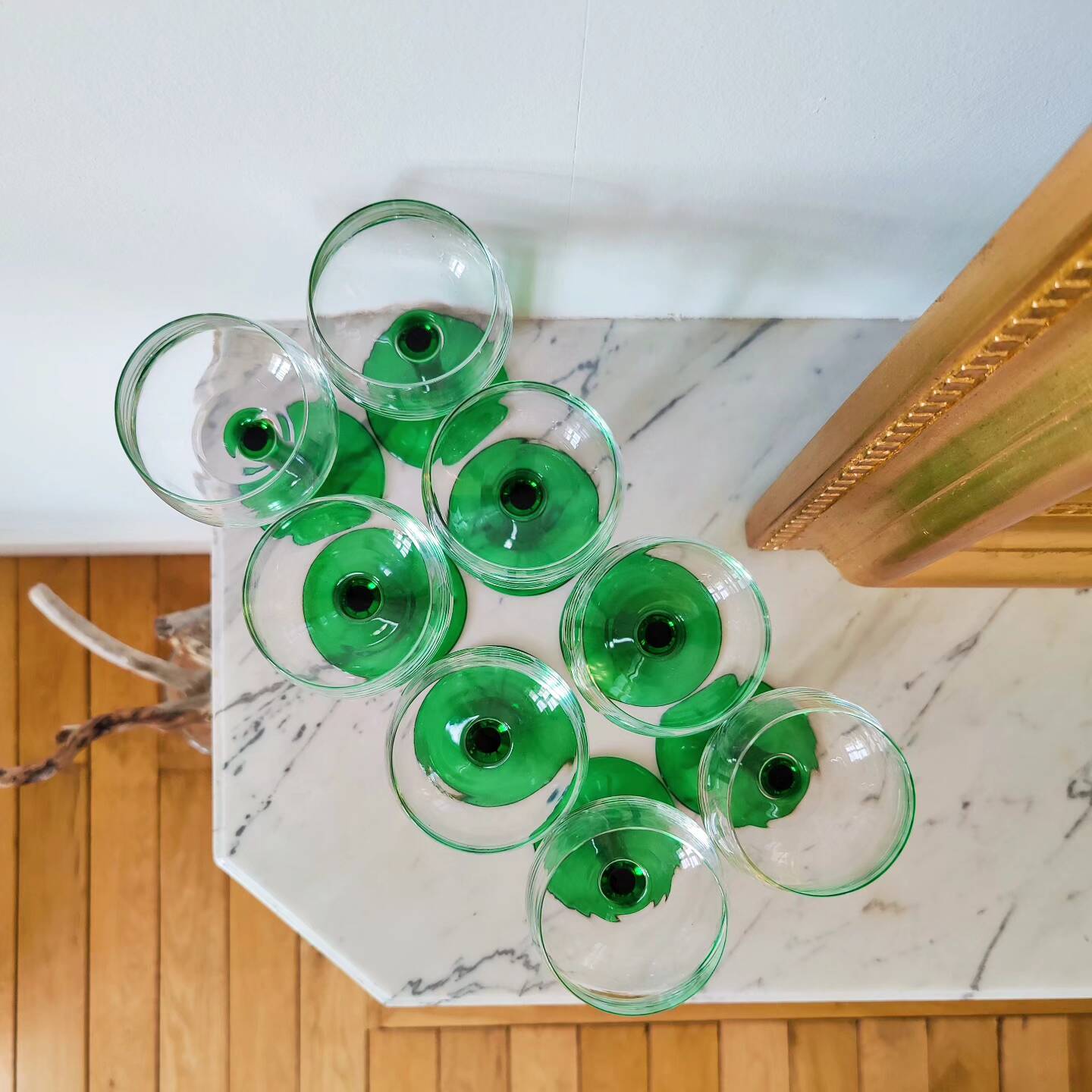 Luminarc white wine glasses