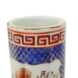 Small Japanese Cylinder Vase Imari Porcelain 22cm