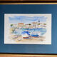 Painting, watercolor, Navy, signed and dated XX century