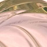 Val Saint Lambert Crystal 'Torsade' Vase in Gradient Apple Green