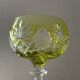 Pair of cut crystal wine glasses