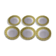 Earthenware plate service for 6 people: 12 pieces