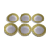 Earthenware plate service for 6 people: 12 pieces