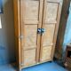 Art Deco solid wood wardrobe