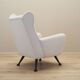 White armchair, Italian design, 1980s, production: Italy
