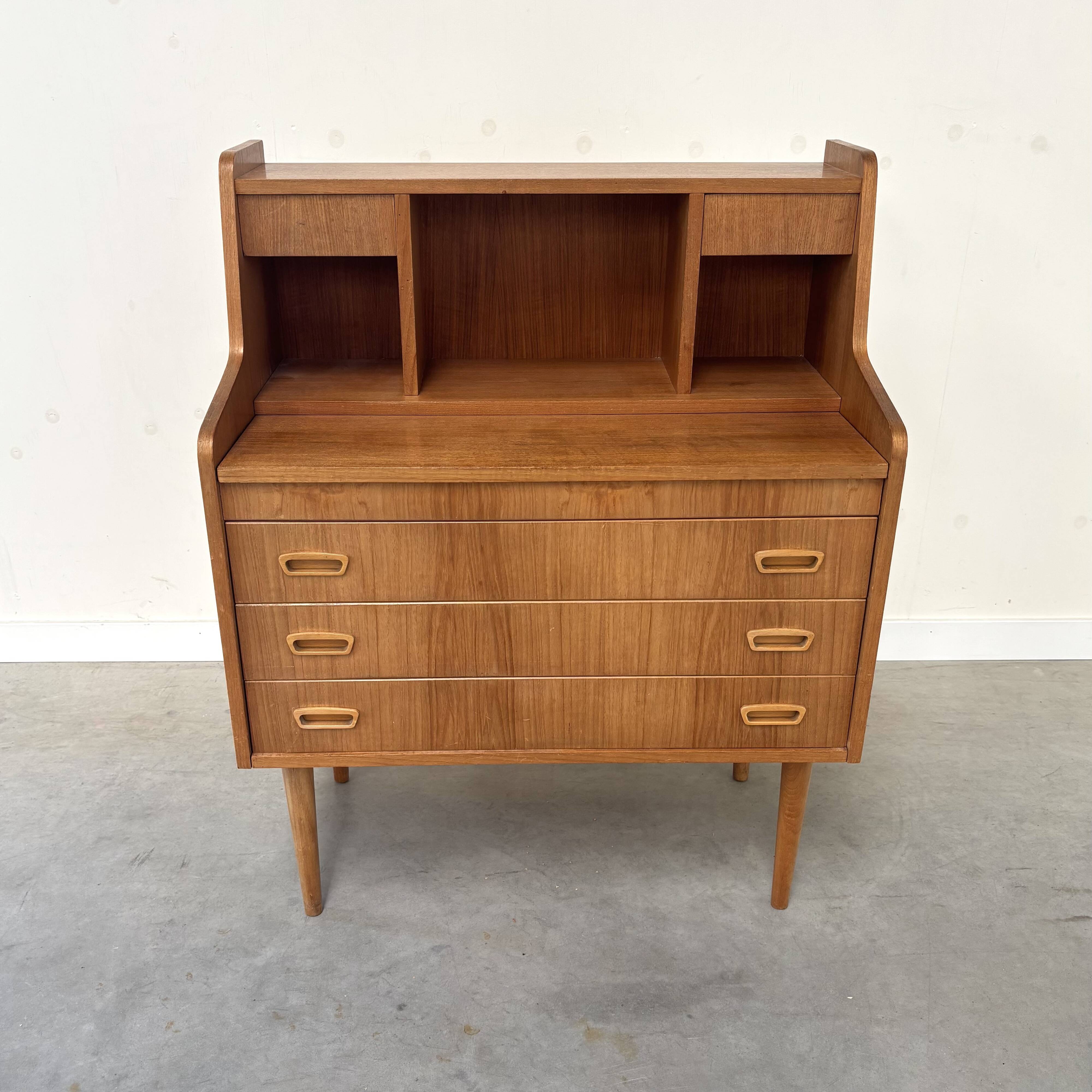 Danish teak secretaire 1960s