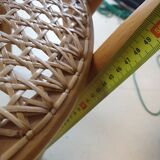 Mid century Zpm Radomsko bentwood and cane dining chair, 1960s