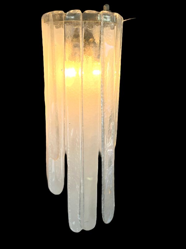 Paire d'appliques '' dites cascade de murano '' par carlo nason pour mazzega