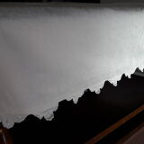 Old quilt cover White cotton damask fabrics
