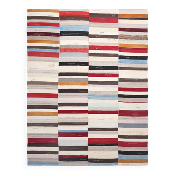 Mid Century Modern Multicolor Kilim Rug, 272x367Cm