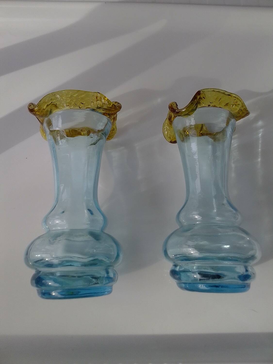 Pair of George Sand glass vases