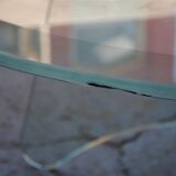 Roundtable low 80s vintage in glass and plexiglass