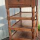 4-shelf marble top cabinet