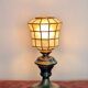 Brass and mother-of-pearl lamp. Lighthouse.