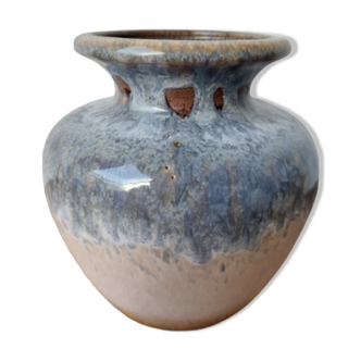Vase West-Germany gris bleu