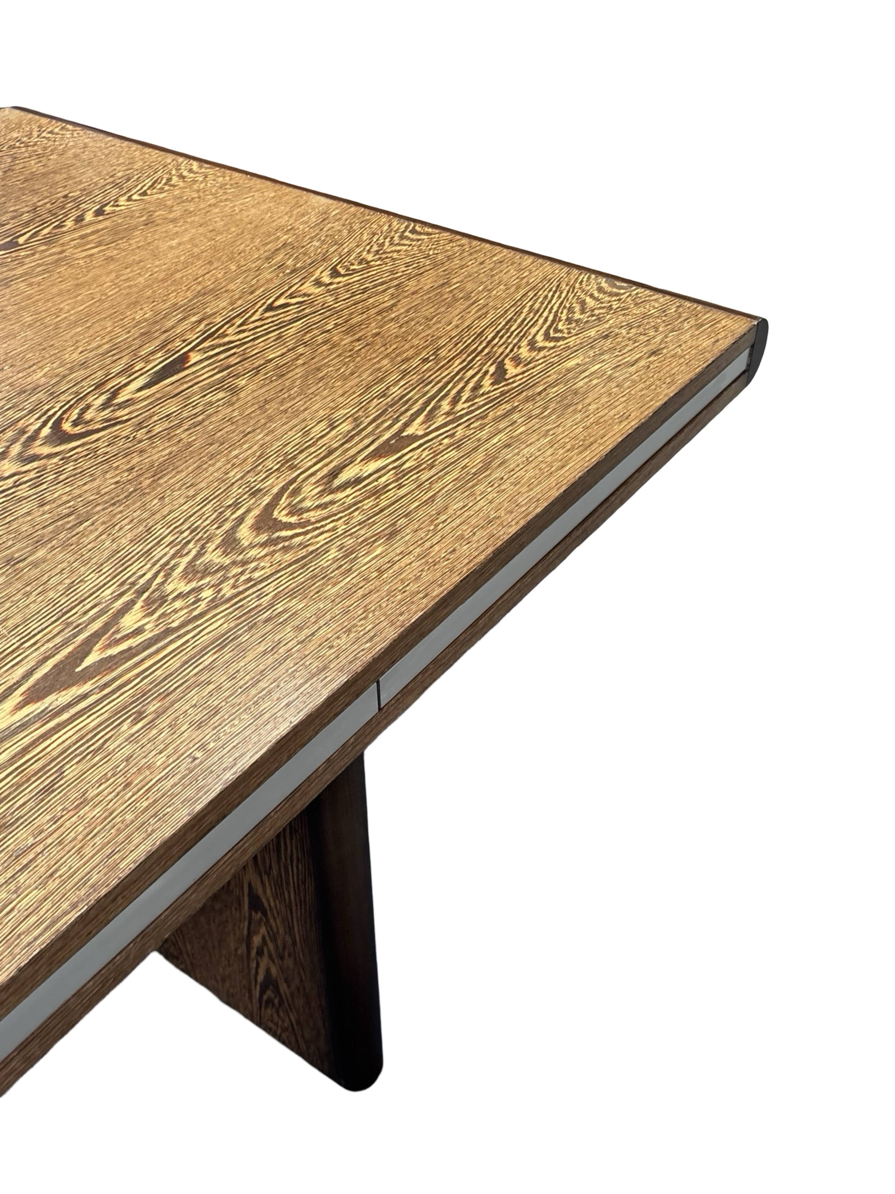 Vintage executive desk - large desk wenge 70s design