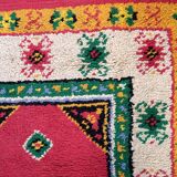 Tapis vintage français Savonnerie en laine – 90 x 176 cm – Années 1960