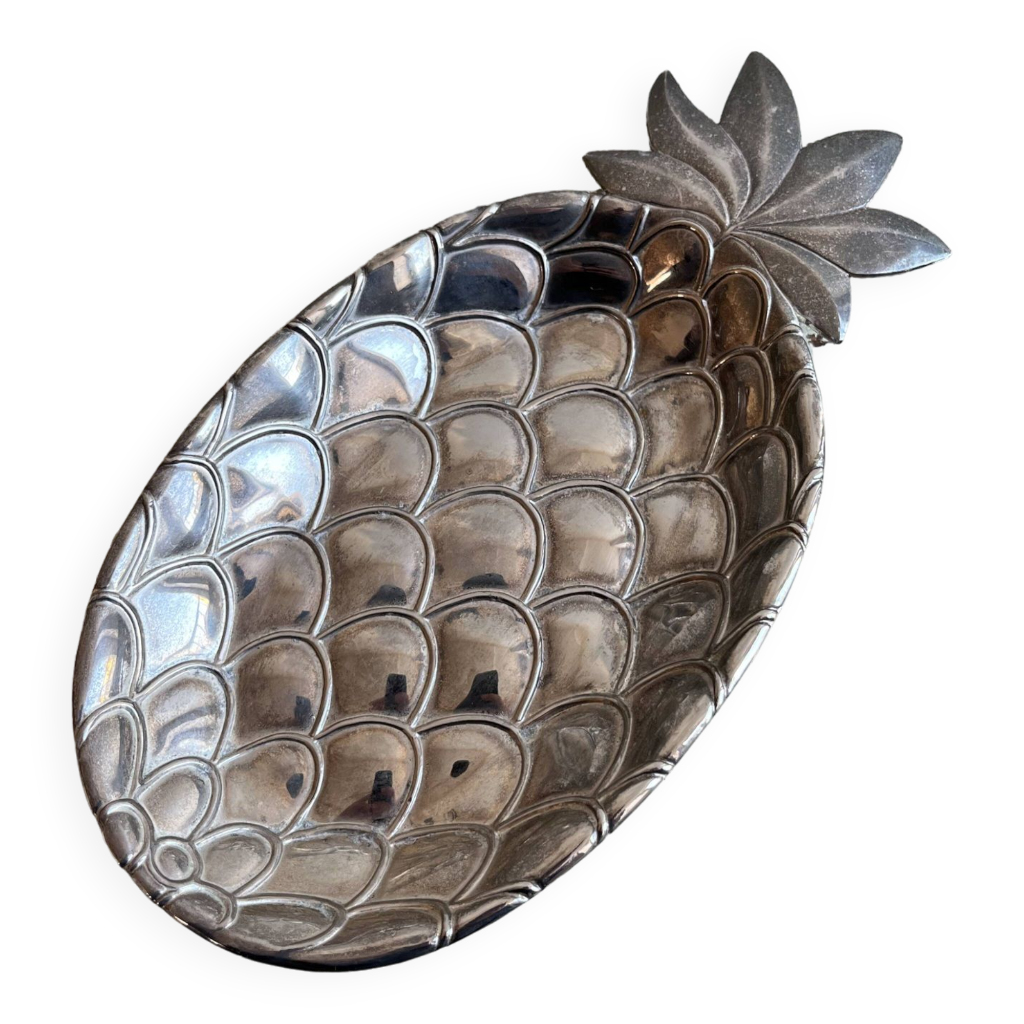 Silver-plated pineapple pocket emptier