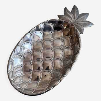 Silver metal pineapple pocket tray