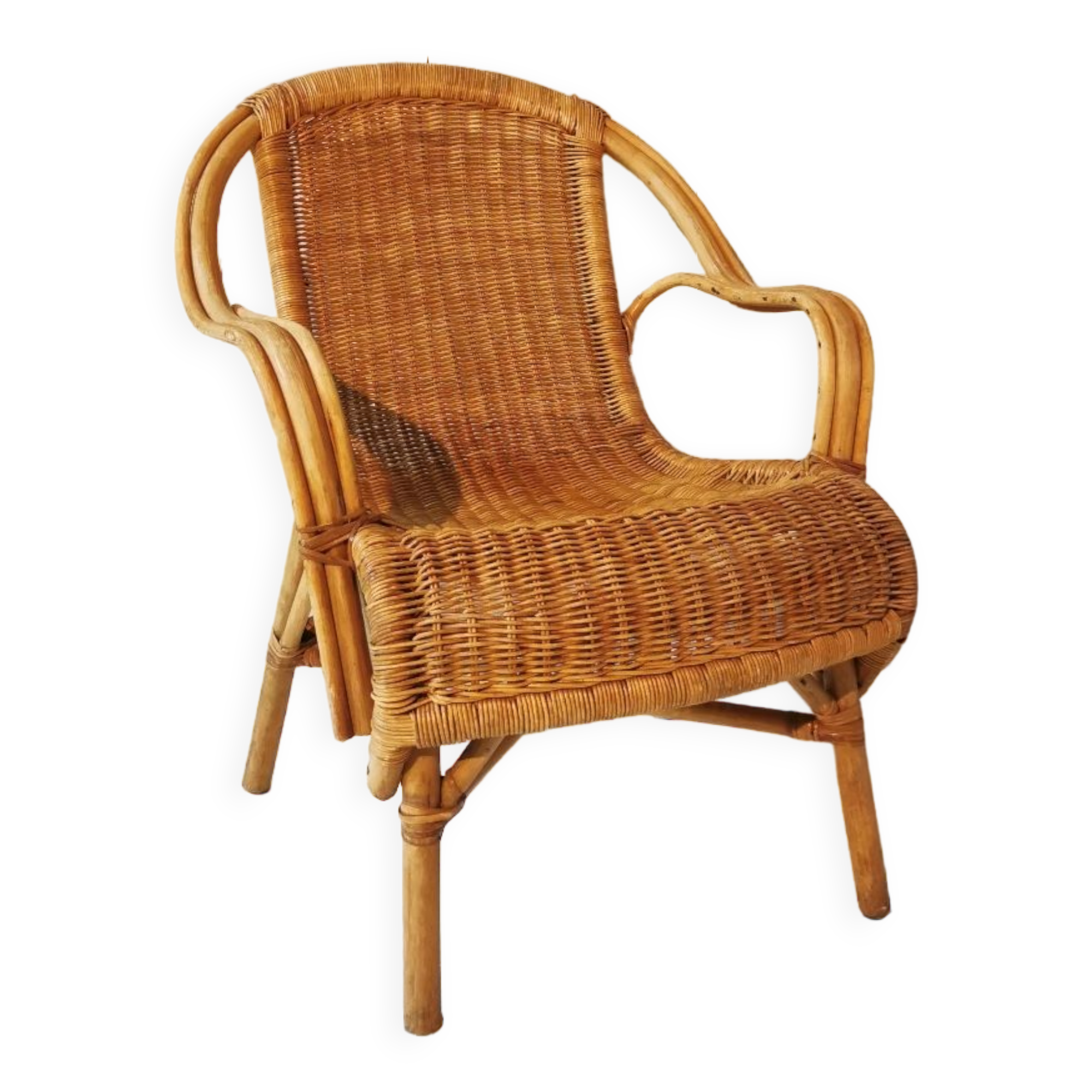 Rattan armchair