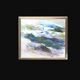 Large Original Swedish Oil on Canvas – “Abstract Composition” by Johny Colebring – 1978 – Signed – Vintage & Framed – 83×73 cm