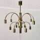 German vintage brass chandelier by Star Leuchten, 1970s.