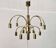 German vintage brass chandelier by Star Leuchten, 1970s.