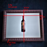 Rectangular mirror of neo-renaissance style in carved oak