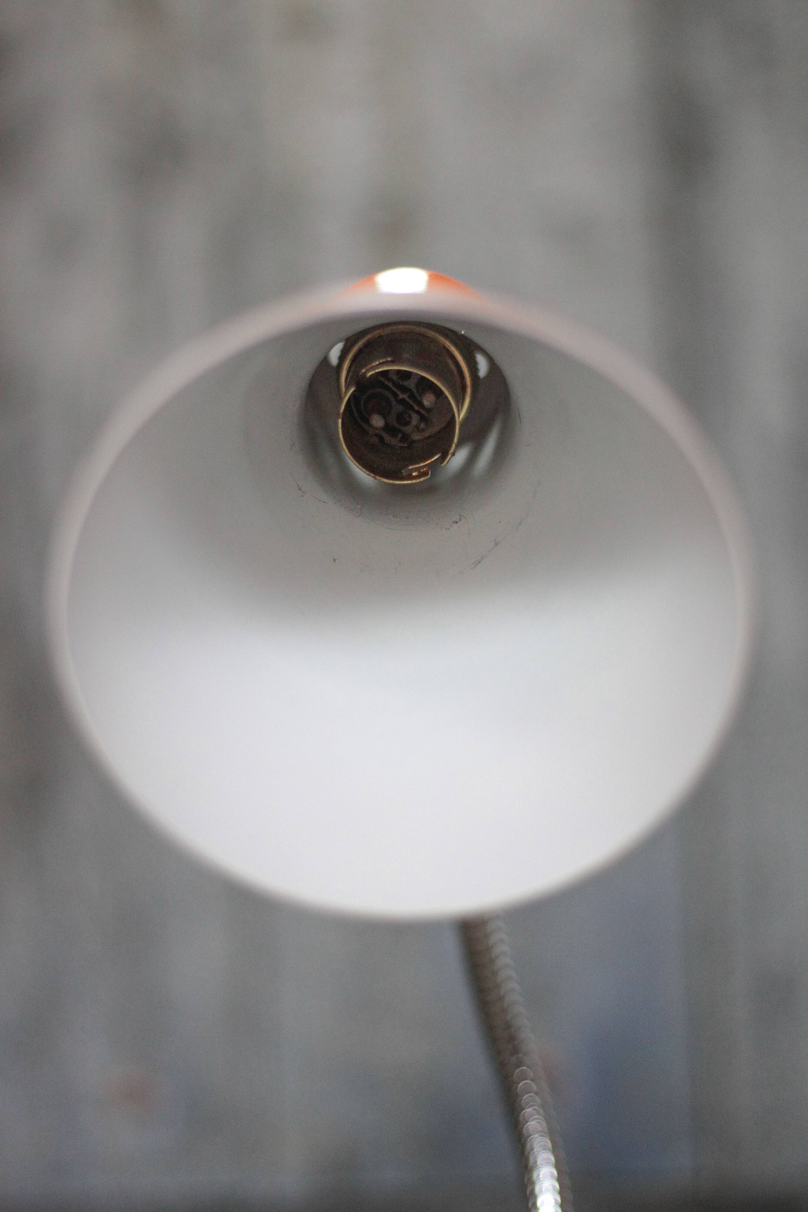 Aluminor table lamp, orange bedside lamp, desk lamp, art lamp