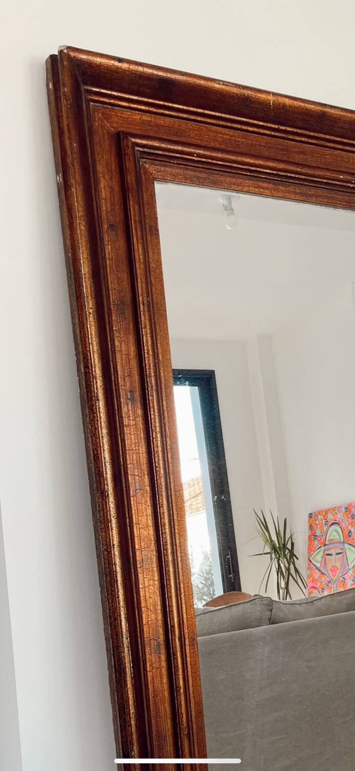 Vintage wooden mirror