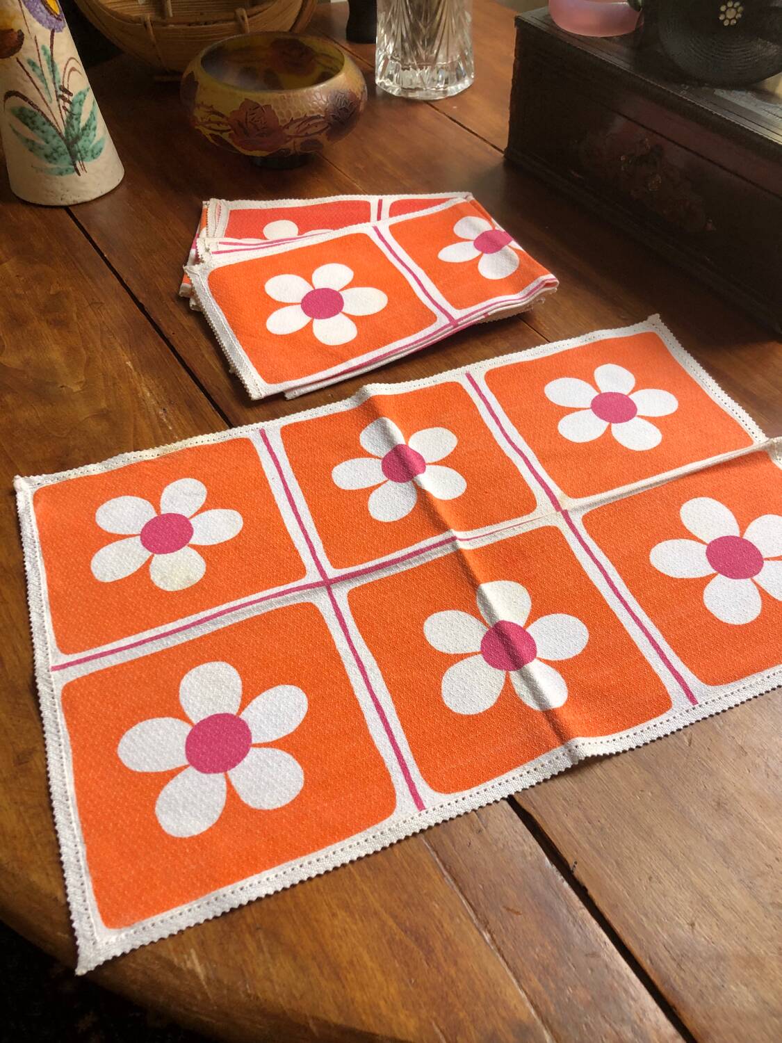 Set of six placemats, 1970s