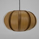 Midcentury Wooden Veneer Pendant, ULUV, 1960s