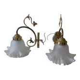 2 wall lights
