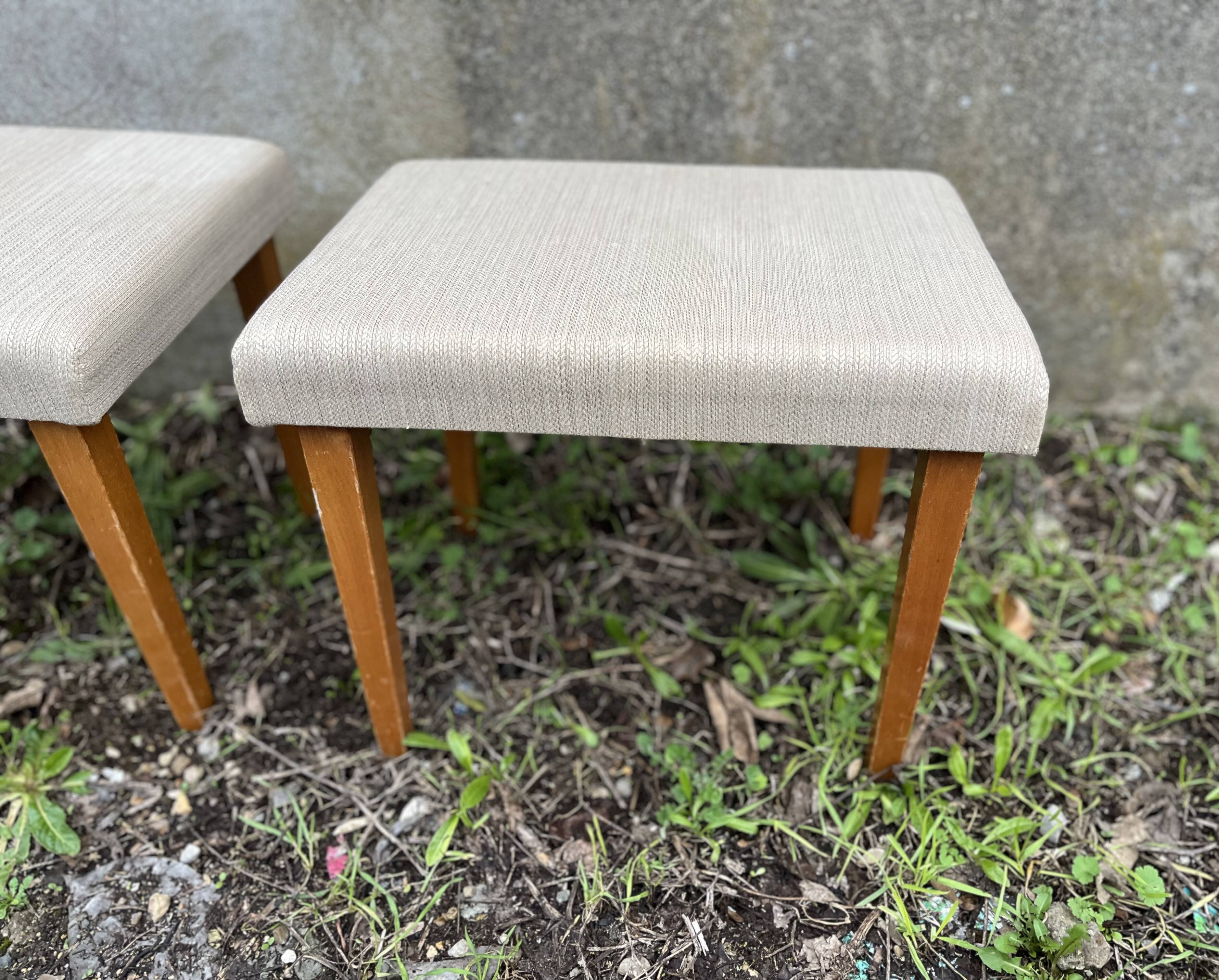 Vintage ottoman footrest