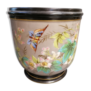 Cache pot en faïence