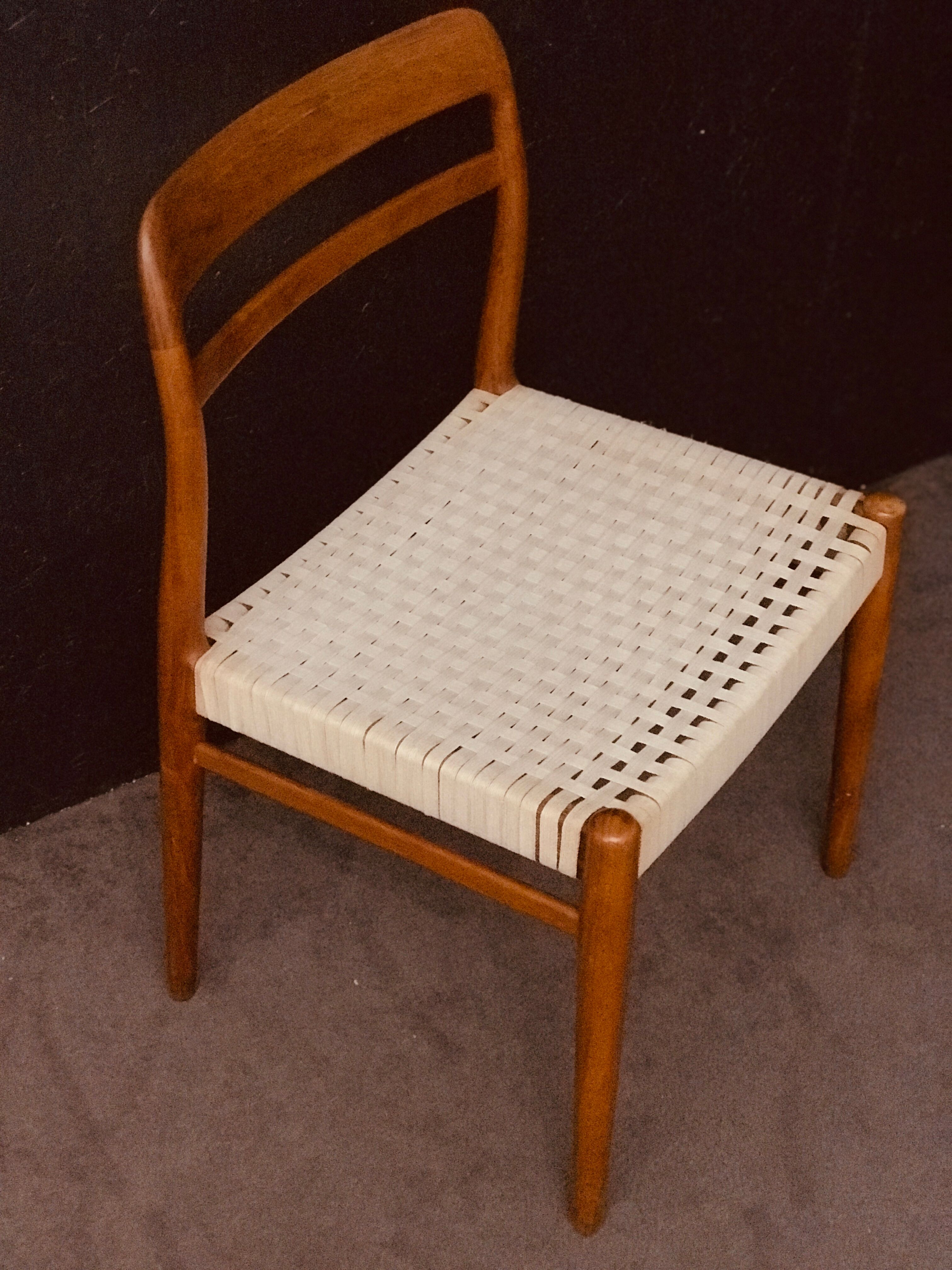 Set of 6 Norwegian Teak Dining Chairs by Alf Aarseth in teak.