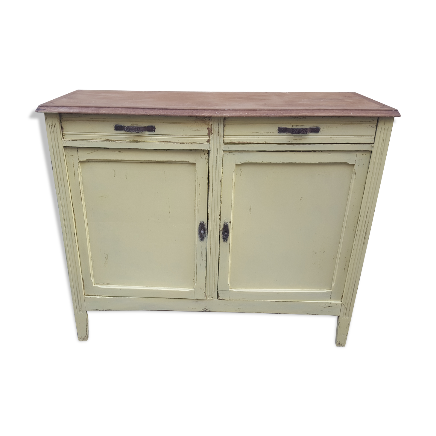 Parisian buffet patina yellow pastel