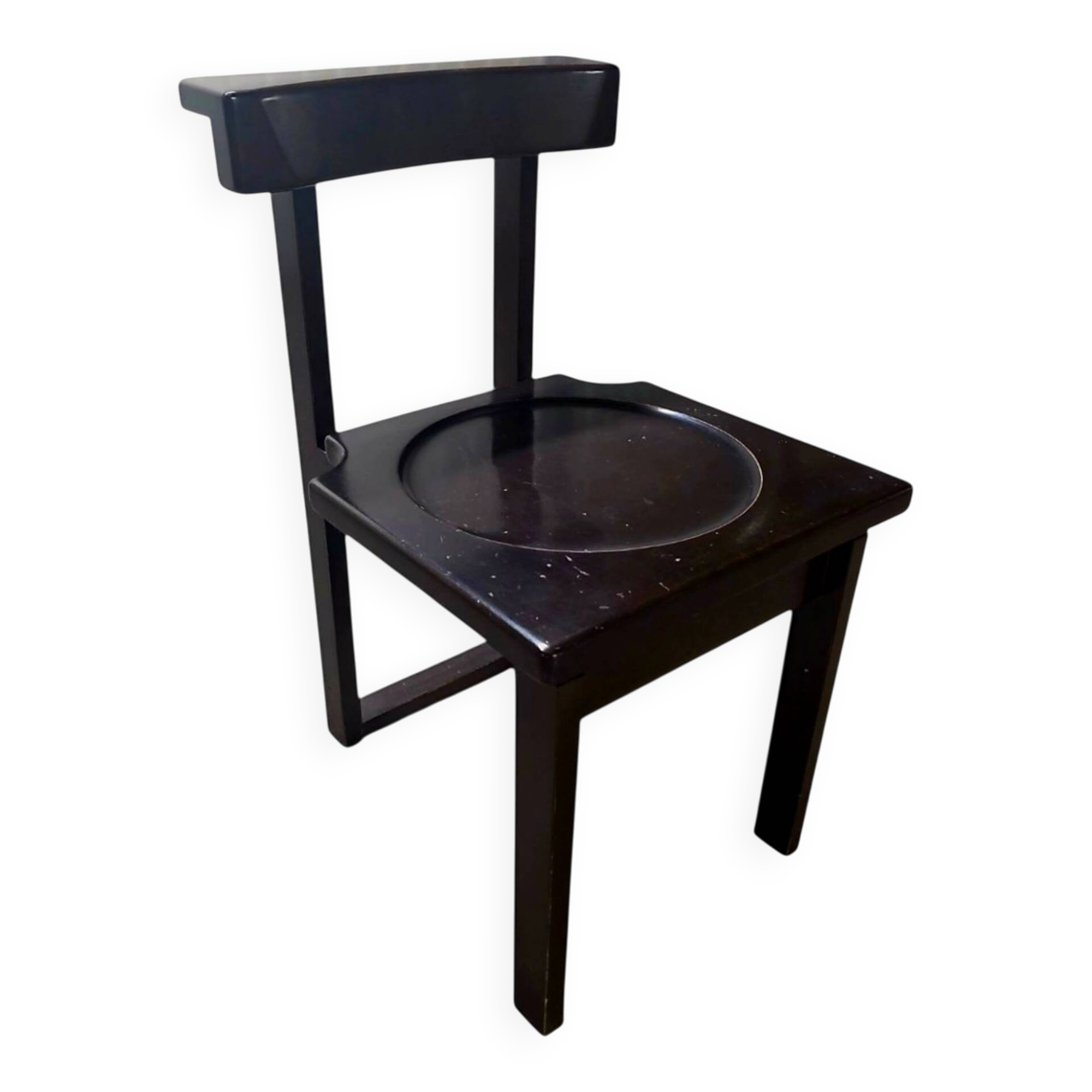 Brutalist prayer chair – Swiss monastic design, 1960