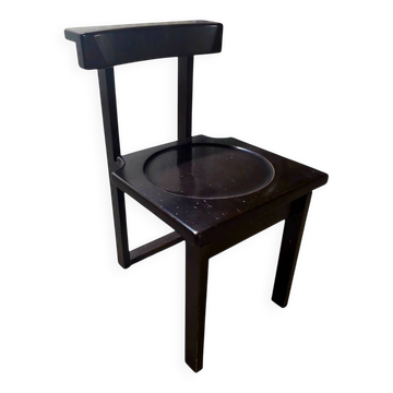 Brutalist prayer chair – Swiss monastic design, 1960