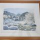 Tableau - Aquarelle paysage de neige Signée Janine Ramond