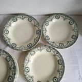 11 Deep Plates Ironstone Salins Cambacérès Decor