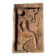 Door in low relief dancer style art deco 1930 wooden