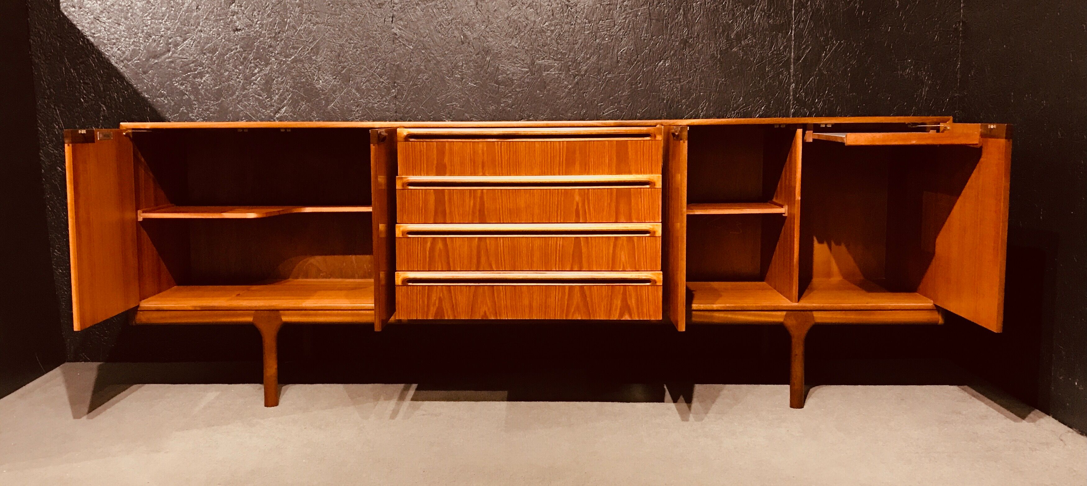 McIntosh teak sideboard by Tom Robertson, Dunbar collection, Scotland 1960.