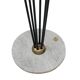 Lampadaire Mid Modern Stilnovo, fer noir et marbre, design italien, années 1950