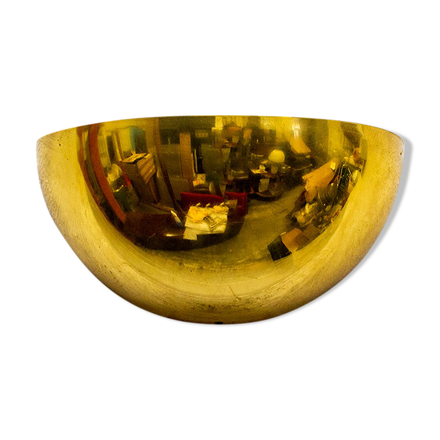 Brass wall lamp Italy 70s