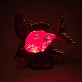 Lampe poisson barbotine Vallauris XXL