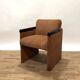 Paire de fauteuils années 80 retapissés
