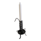 Vintage brutalist wrought iron candlestick